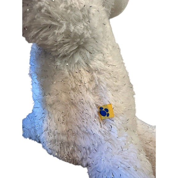 Build a Bear White Sparkly Pawrincess Teddy 17in. Stuffed Princess Toy Animal - Picture 6 of 8